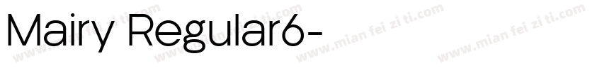 Mairy Regular6字体转换